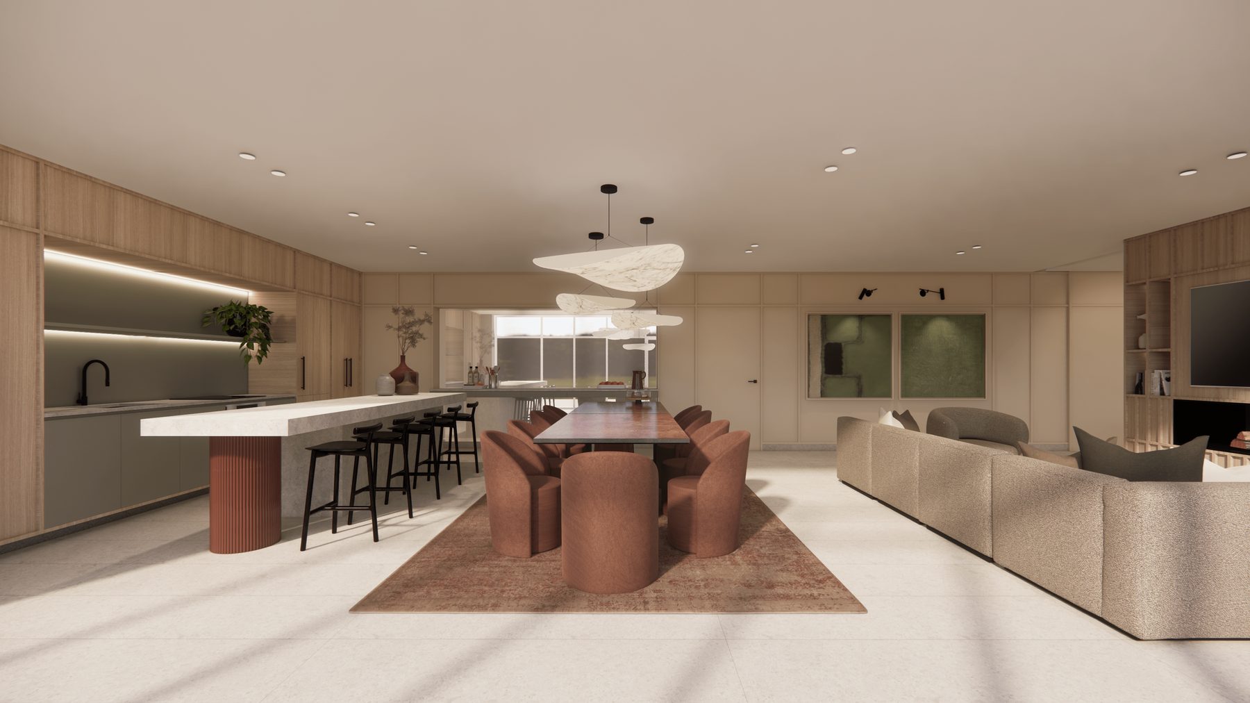 ATMOS amenity kitchen rendering